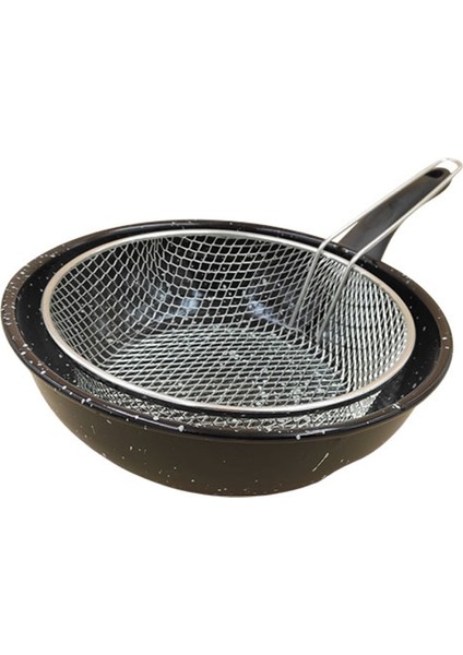 Emaye Wok Fritöz Tava Telli 26 Cm-45