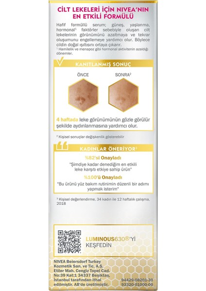 LUMINOUS630 Leke Karşıtı Serum 30 ml + Cellular Filler Kağıt Yüz Maskesi 1 Adet + Masaj Seti fırsatları