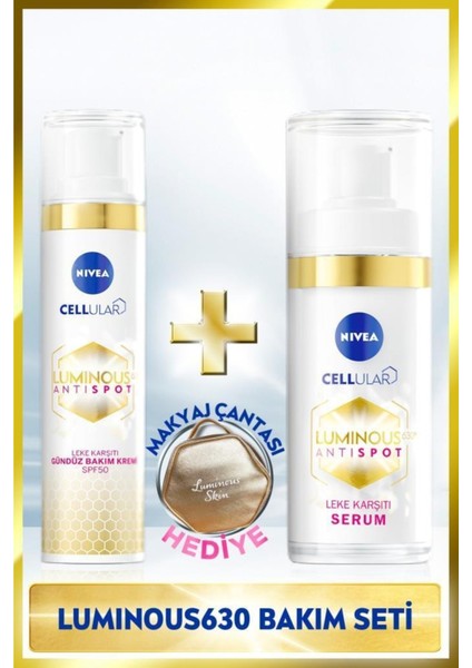 LUMINOUS630 Leke Karşıtı Gündüz Yüz Kremi 40ML ve Leke Karşıtı Cilt Serum 30ML