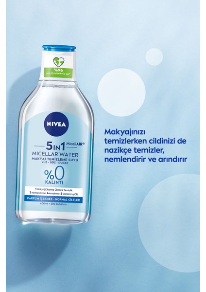 Micellar Canlandırıcı Makyaj Temizleme Suyu Normal Ciltler 400ML,YÜZ Temizleme