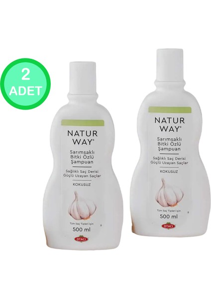 Naturway Kepek Dökülme  Sarımsaklı Şampuan 500ML x 2 Adet