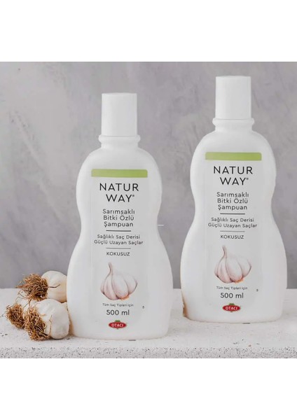 Naturway Kepek Dökülme  Sarımsaklı Şampuan 500ML x 2 Adet