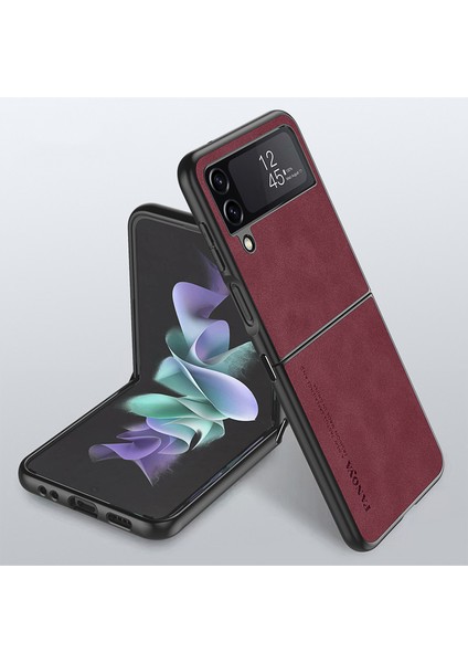 For Samsung Galaxy Z Flip4 Cilt Hissi Cep Telefonu Kılıfları Kılıfı (Yurt Dışından)