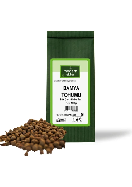 Modern Aktar Doğal Bamya Tohumu 160 gr