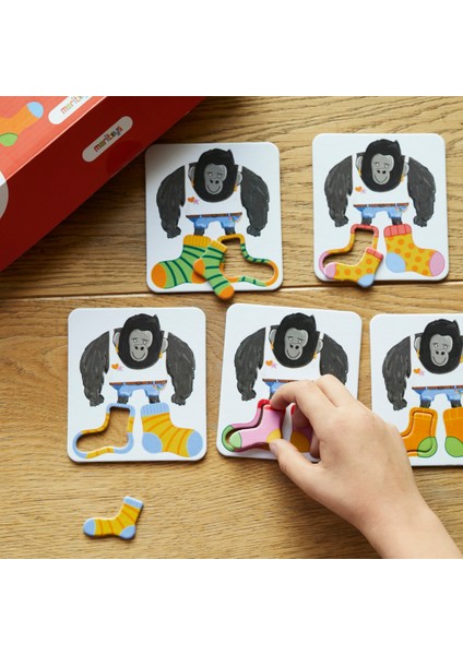 Giant Socks Gorilla 40 Kartlı Hafıza, Eşleştirme ve Puzzle Oyunu