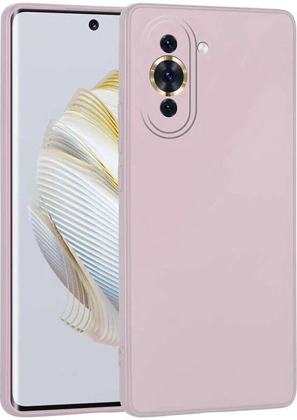 Case 4U Huawei Nova 10 Kılıf Klasik Mat Renkli Yumuşak Premier Silikon Rose Gold