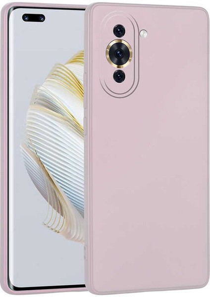 Huawei Nova 10 Pro Kılıf Klasik Mat Renkli Yumuşak Premier Silikon Rose Gold