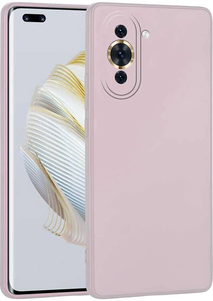 Case 4U Huawei Nova 10 Pro Kılıf Klasik Mat Renkli Yumuşak Premier Silikon Rose Gold