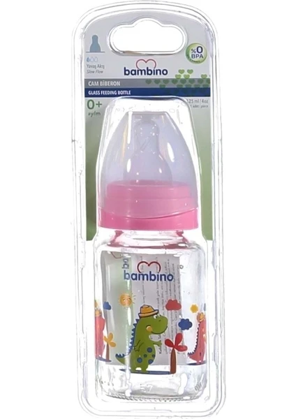 Cam Biberon B013 Pembe 125 ml