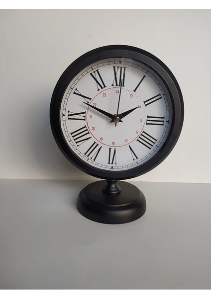 Siyah Renkli Metal Ofis Salon Masa Saati 25*20 cm R1 fiyatları