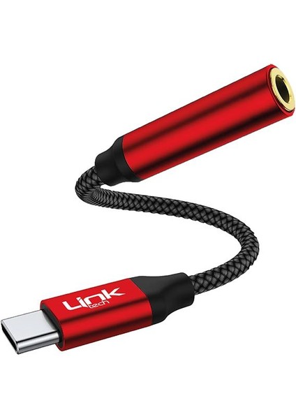 Linktech A195 Type-C - 3.5mm Jack Kulaklık Dönüştürücü