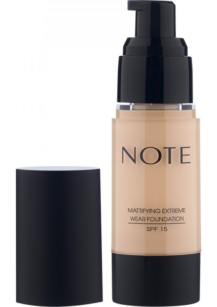 Mattifying Extreme Wear Mat Bitişli SPF 15 Kapatıcı Fondöten 01 Beige
