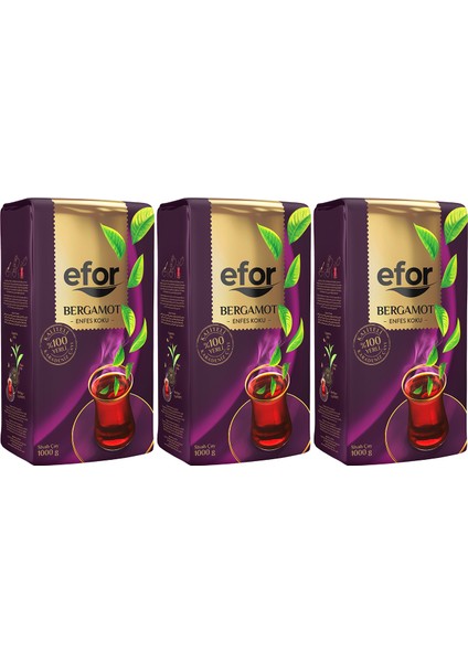 Efor Bergamot Aromalı Çay 3 x 1 kg fiyatları