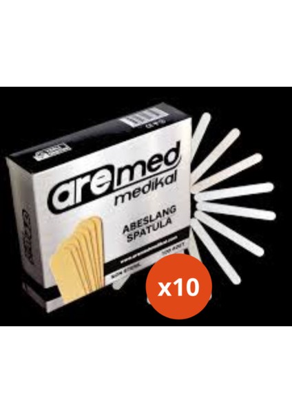 Abeslang Dil Basacağı & Ağda Spatulası 100 Ad x 10 Paket