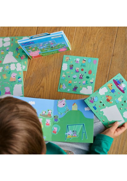 Peppa Pig - Reusable Sticker: Outdoor Fun - Tak Çıkar Çıkarma Oyunu