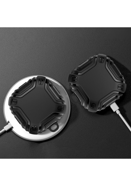 Samsung Galaxy Buds 2 Pro ile Uyumlu Kulaklık Kılıf Fundamental Sert Koruyucu Kılıf Siyah