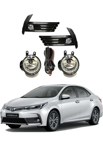 Toyota corolla sis lambası farı ve panjur seti makyajlı kasa 2016 2017 2018