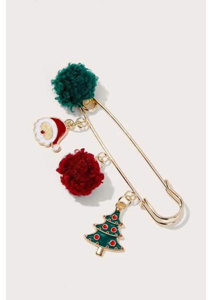 Yılbaşı Charm Figürlü Iskoç Iğne Yaka Iğnesi fiyatları