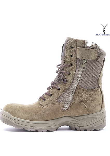 Combat Castor Süet Deri Nefes Alan Rahat Tactical Outdoor Bağcıklı Asker Çöl Botu Ayakkabısı