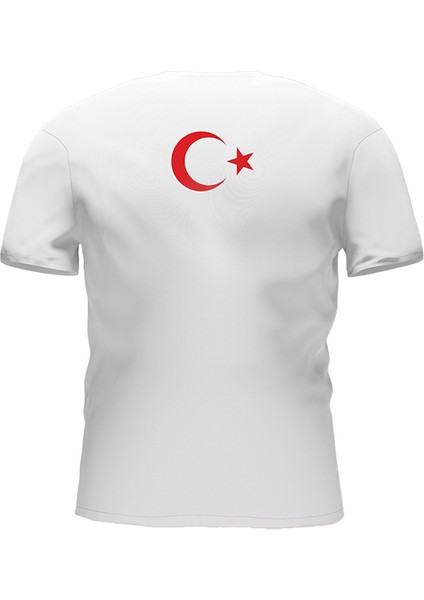 Atatürk Baskılı Unisex T-Shirt - Beyaz fiyatları