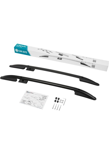 Volkswagen Amarok Crown Portbagaj Tavan Çıta Seti Siyah ve Gri, Vw Amarok Montaj Kitli