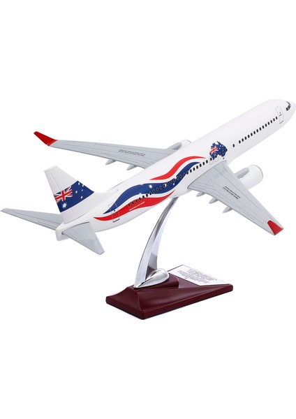 1:100 Boeing 737-800 Avustralya Tasarımlı Uçak Maketi, 1/100 Ölçek Model Uçak, Havacılık Meraklıları Için Hediye, Koleksiyoner Hediyesi