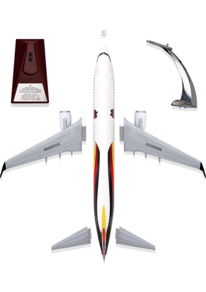 1:100 Boeing 737-800 Almanya Tasarımlı Uçak Maketi, 1/100 Ölçek Model Uçak, Havacılık Meraklıları Için Hediye, Koleksiyoner Hediyesi