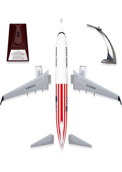 1:100 Boeing 737-800 Abd Tasarımlı Uçak Maketi, 1/100 Ölçek Model Uçak, Havacılık Meraklıları Için Hediye, Koleksiyoner Hediyesi