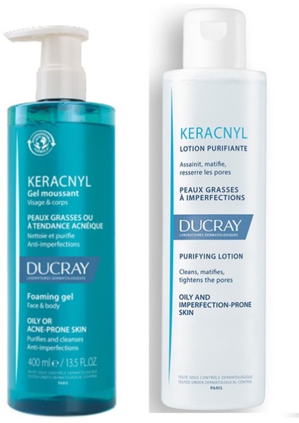 Keracnyl Yıkama Jeli 400 ml - Keracnyl Arındırıcı Losyon 200 ml