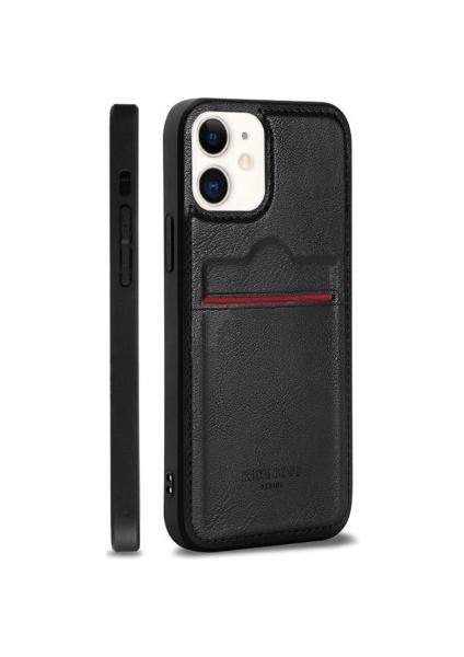 Desıngshop Iphone 11 Kartlıklı Deri Kılıf Siyah