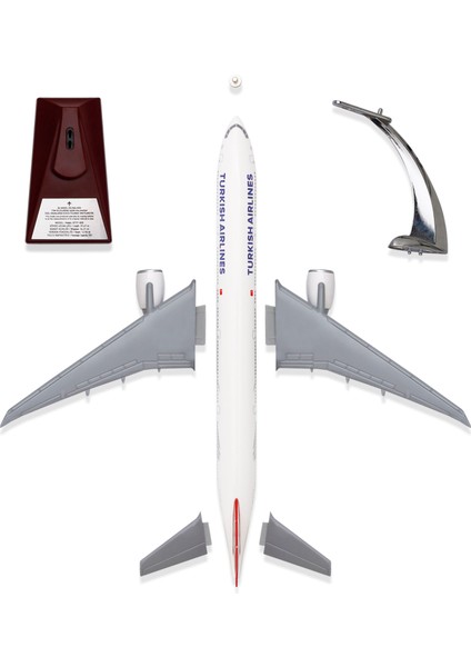 1:200 Boeing 777-300 Thy Lisanslı Model Uçak, Thy Uçak Maketi, Uçmayı Sevenler Için Dekoratif Kaideli Ürün, Koleksiyonerler Için Uçak