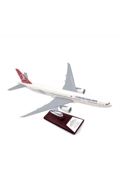 1:200 Boeing 777-300 Thy Lisanslı Model Uçak, Thy Uçak Maketi, Uçmayı Sevenler Için Dekoratif Kaideli Ürün, Koleksiyonerler Için Uçak