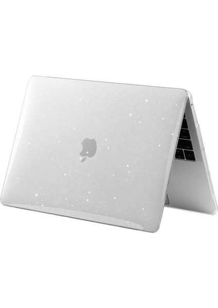 Apple Macbook Air 13.6' 2022 M2 A2681 Kılıf Simli Ön Arka Kapak