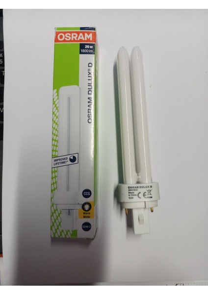 Dulux D 26W Açık Sarı Işık Geçme Soketli Lamba - 2Pın - Dd.26/31-830 fiyatları