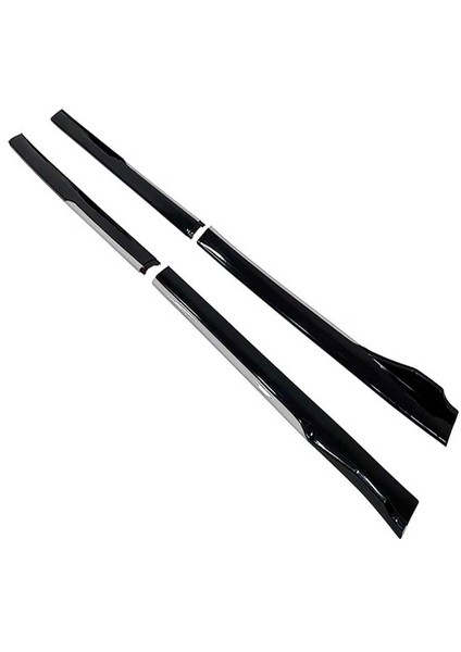 Vw Transporter T5 2003-2015 Gri Şeritli Ön Lip ve Yan Marşpiyel Seti Piona Black
