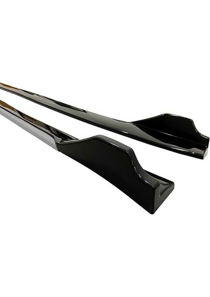 Suzuki Swift 2010-2017 Gri Şeritli Ön Lip ve Yan Marşpiyel Seti Piona Black