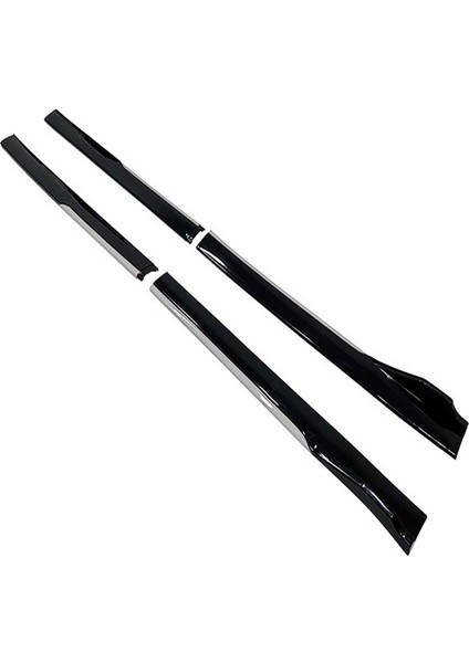 Suzuki Swift 2010-2017 Gri Şeritli Ön Lip ve Yan Marşpiyel Seti Piona Black