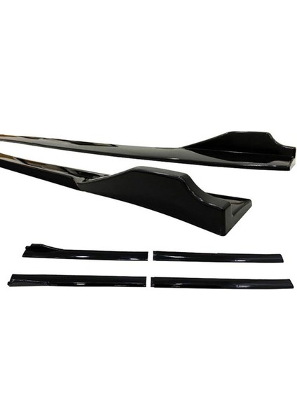 Vw Passat B7 2010-2014 Piona Black Şeritli Ön Lip ve Yan Marşpiyel Seti Piona Black