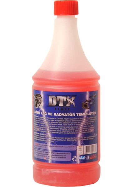 Dtx Kimya 2 Adet Ağır Yağ ve Radyatör Temizleme Sıvısı 500 ml