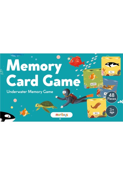 Memory Card Game- Eğitici Su Altı Hafıza Oyunu 3+ Yaş