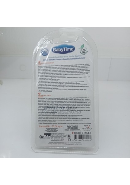 Babytıme 154 Silikon Damaklı Koruyucu +18 Panda Desenli fiyatları