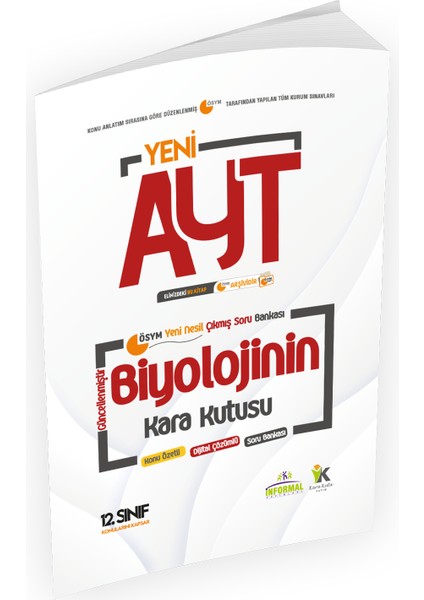 İnformal Yayınları 2023 AYT Biyolojinin Kara Kutusu 4. Kitap Konu Ö.Dijital Çözümlü Sor Bankası (12. Sınıf AYT Konuları)