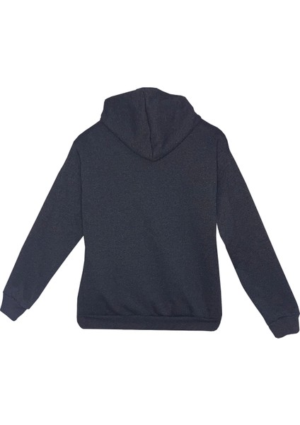 Basic Üç Iplik Kışlık Kapüşonlu Kanguru Cepli Sweatshirt