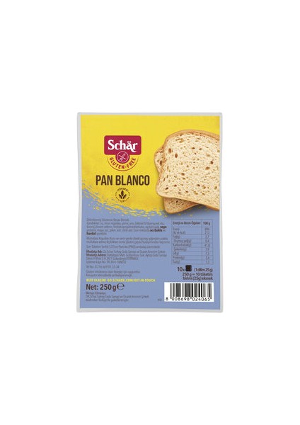 Pan Blanco Dilimli Ekmek 250 gr x 2'li