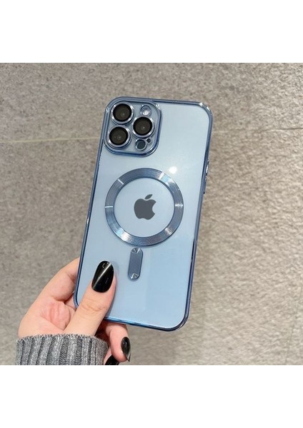 iPhone 11 Pro Max Kılıf Kamera Korumalı Yeni Seri Üst Model Görünüm Manyetik Magsafe Kılıf