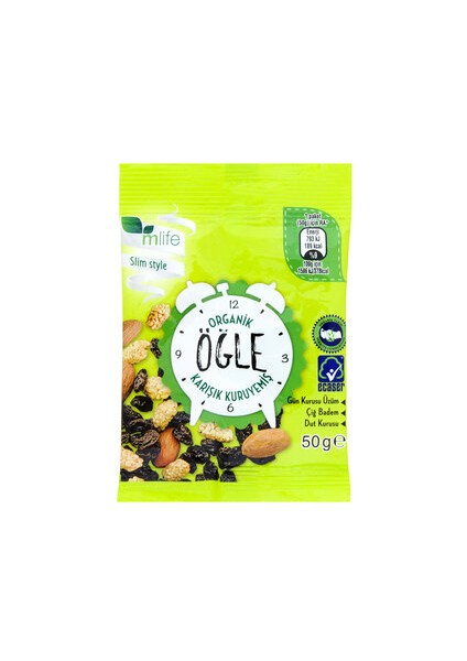Organik Kuruyemiş Öğlen 50 G ( 3 Adet )