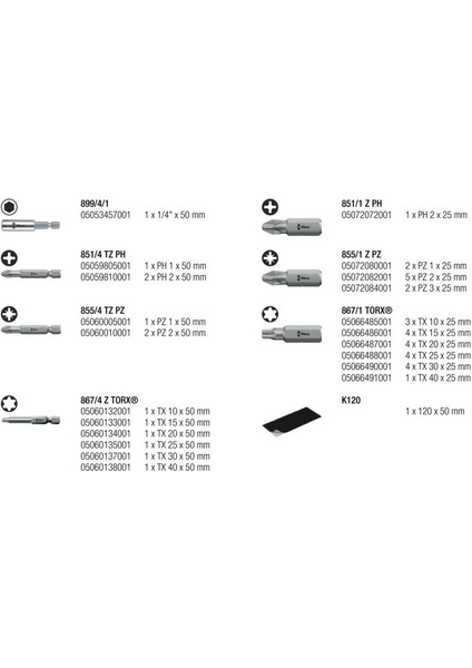 Bits Seti Bit-Safe 43 Universal 1 05057450001