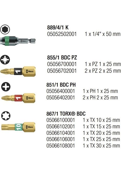 Bit-Check 12 Diamond1 Bitorsion Bits Seti 05057421001