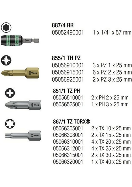 Bit-Check 30 Ahşap 1 Bits Seti 05057433001