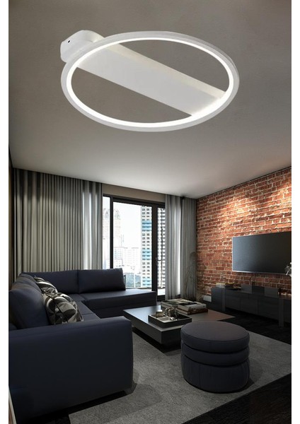9143 Plofonyer Beyaz LED Avize
